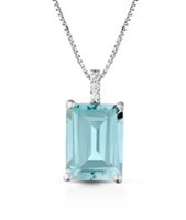 Collana Kioto Donna in Oro bianco Topazio CIO9KT-3P/2Q - CIO9KT-3P/2Q